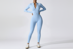 Baby blue full-zip bodysuit - landscape