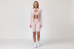 Light pink set - front view with short leggings
