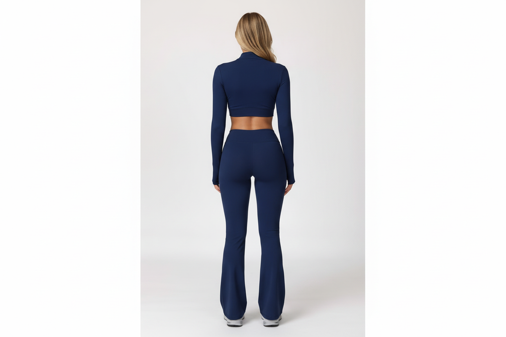Navy activewear back view landscape