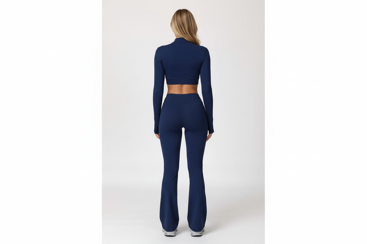Navy activewear back view landscape