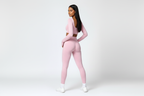Pink activewear set - back view landscape