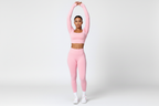 Pink activewear set - side view landscape