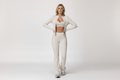 White activewear front view landscape