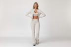 White activewear front view landscape